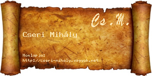 Cseri Mihály névjegykártya
